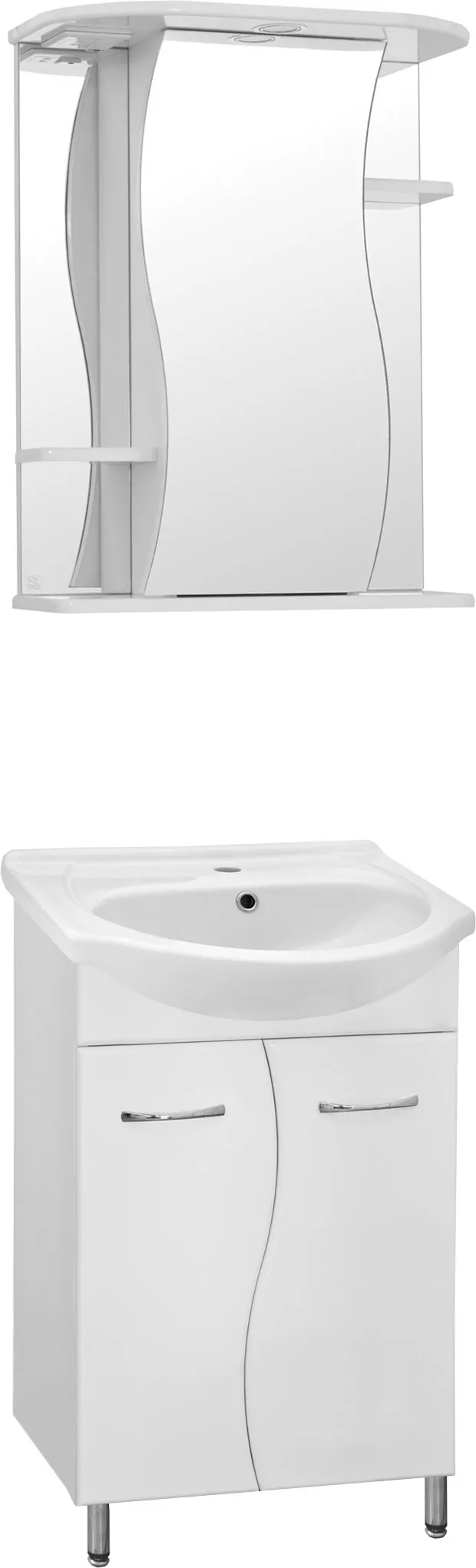 

Мебель для ванной Style Line Эко Стандарт №12 55 белая