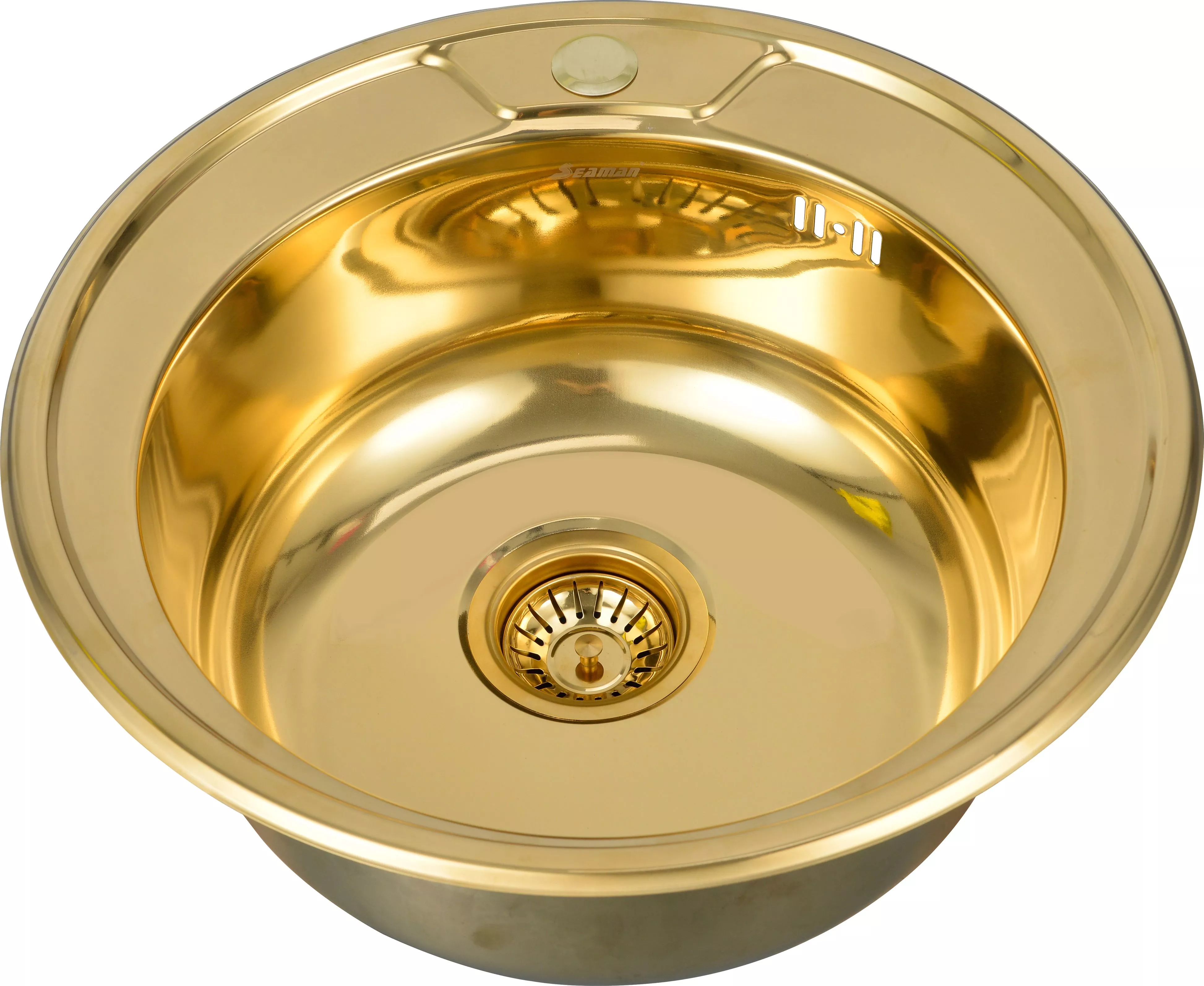 Мойка кухонная Seaman Eco Wien SWT-490-Gold polish, цвет золото SWT-490-Gold polish.A - фото 1