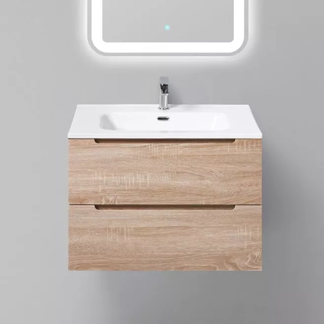 

Тумба с раковиной BelBagno Etna 70 rovere bianco
