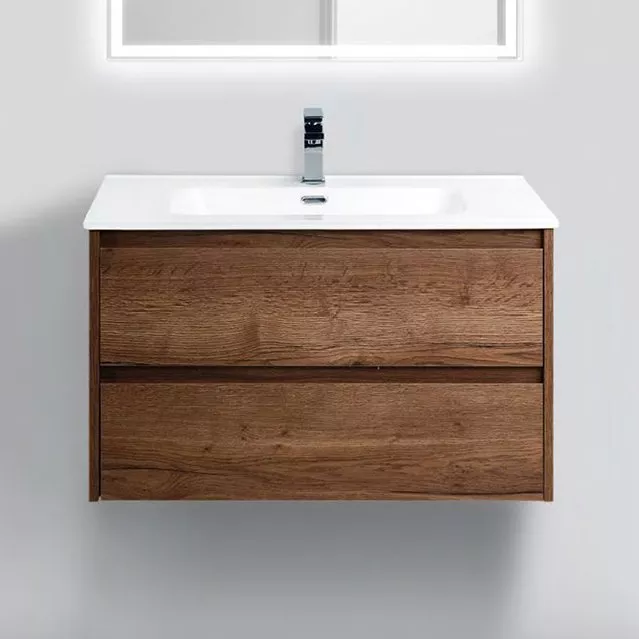 

Тумба с раковиной BelBagno Kraft 80 rovere tabacco
