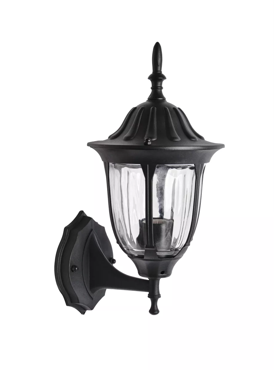

Уличный настенный светильник ЭРА Галатея GBW-105-BL-0380 230В Е27 IP54 чёрный вверх Б0071482