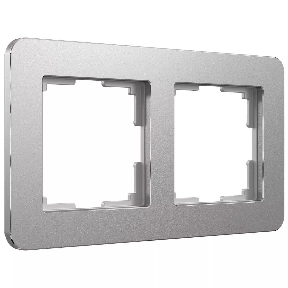 

Рамка Werkel Platinum на 2 поста алюминий W0022606 4690389184444