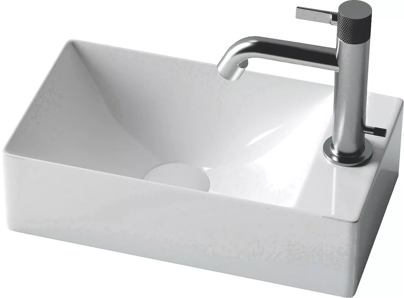 

Раковина маленькая в туалет Ceramicanova Element CN5007 R