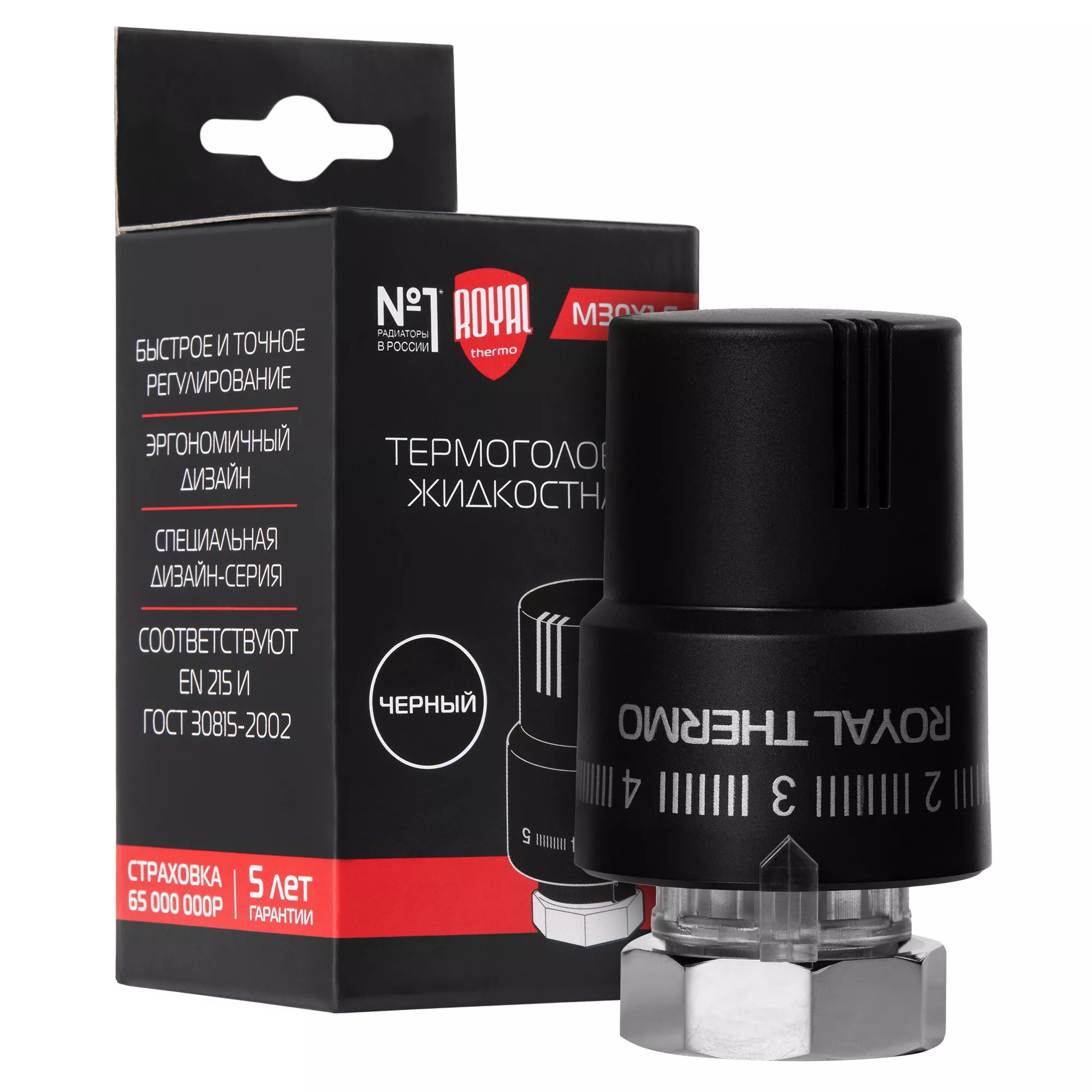 

Термоголовка жидкостная Royal Thermo М30х1,5 (черный)