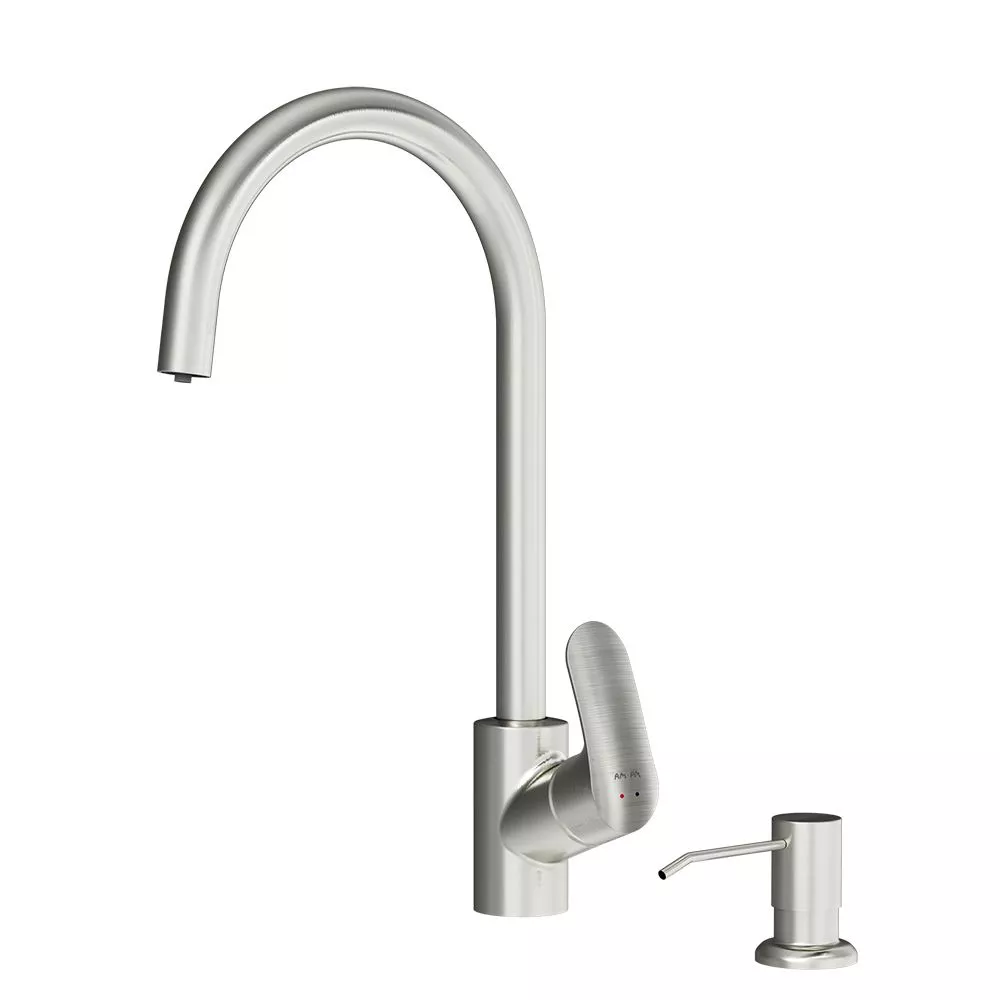 

Смеситель для кухни AM.PM Like F8007T11 сатин, с дозатором