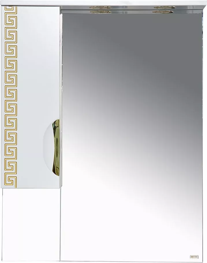 

Зеркало-шкаф Misty Престиж 70 L золотая патина