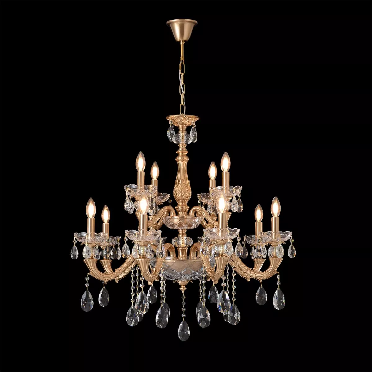 

Подвесная люстра Crystal Lux ELIZABETH SP8+4 BRASS