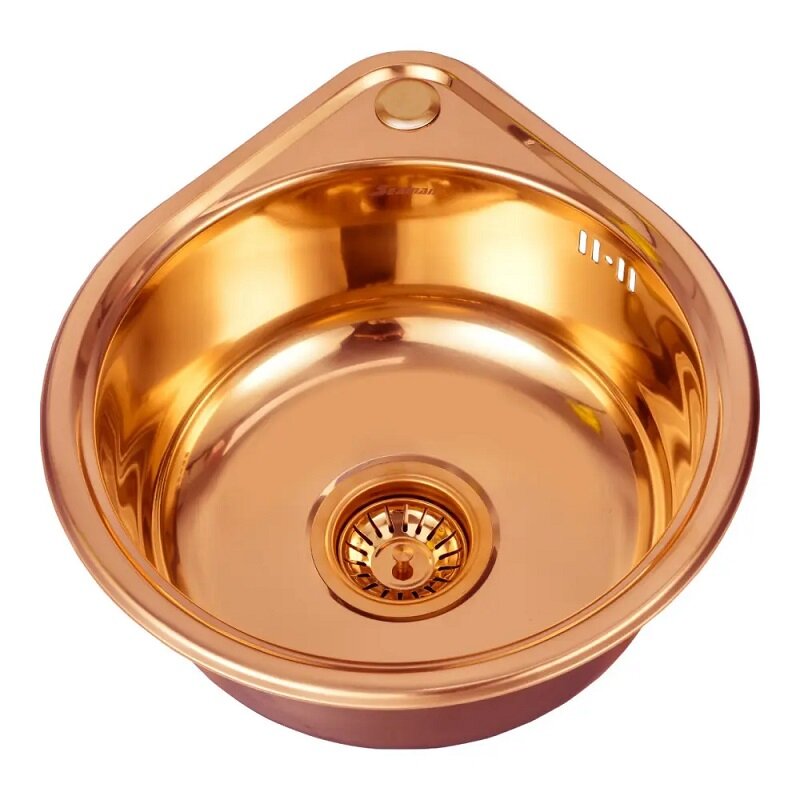 Мойка Seaman Eco Wien SWT-3945-CP (Copper Polish, PVD, polish, *12), стандартная комплектация - Медь полированная