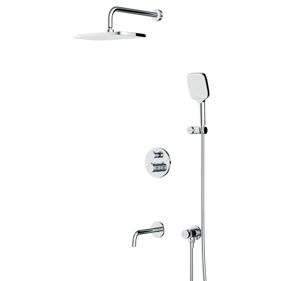 Душевой комплект AMPM X-Joy FT85A3RH40 С ВНУТРЕННЕЙ ЧАСТЬЮ с термостатом хром 43421₽