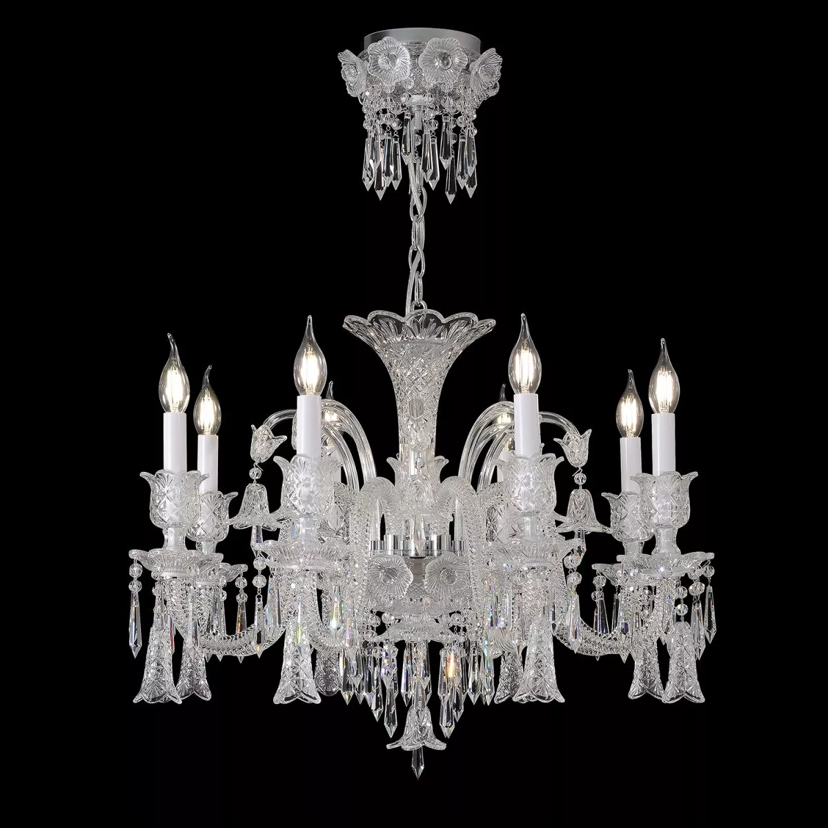 Подвесная люстра Crystal Lux VERSAILLES SP8 CHROME