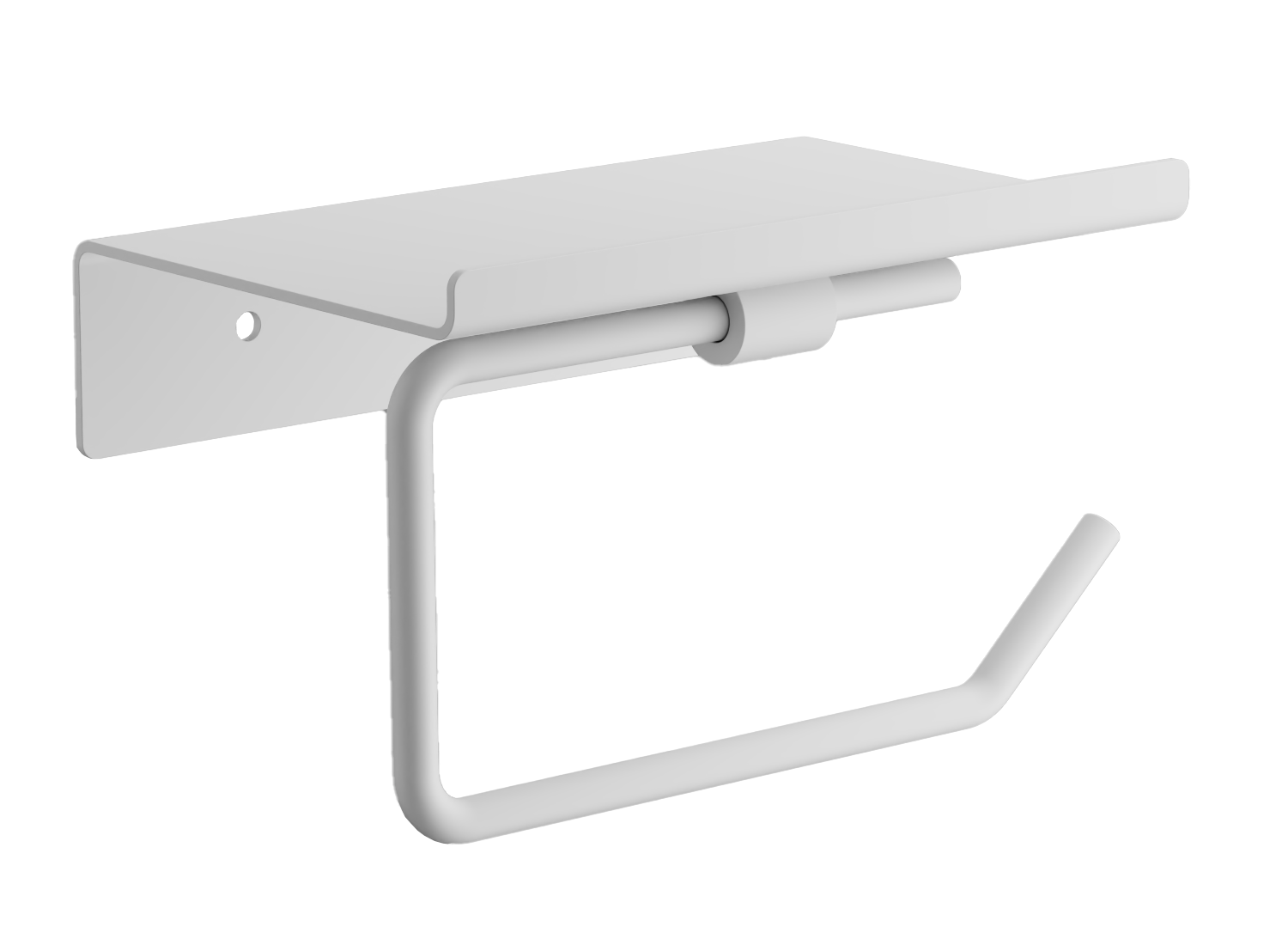 

Держатель туалетной бумаги BELZ B900 B9001-8 с полкой для телефона, белый