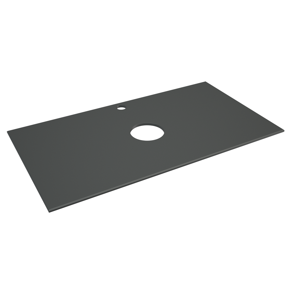 

Столешница в ванную под раковину Corozo Алабама 100 М черная