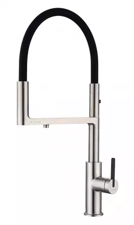 

Смеситель для кухни Paulmark Tornado To213402-NI никель