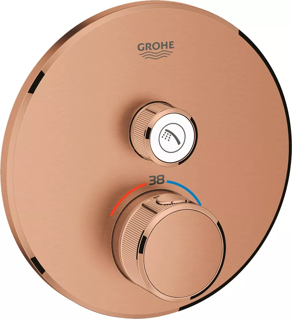 

Термостат Grohe Grohtherm SmartControl 29118DL0 для душа, теплый закат