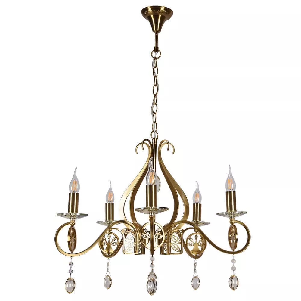 

Подвесная люстра Lumien Hall Ауэрель 2031/5H-BRGD-CGN