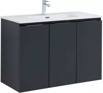 

Тумба Алвита new 100 подвесная 3 дв.цв.антрацит (277531)