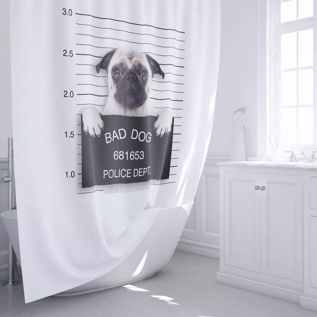 

Штора для ванной Fixsen Fixsen Dogs FX-2504 без колец, Белый;рисунок
