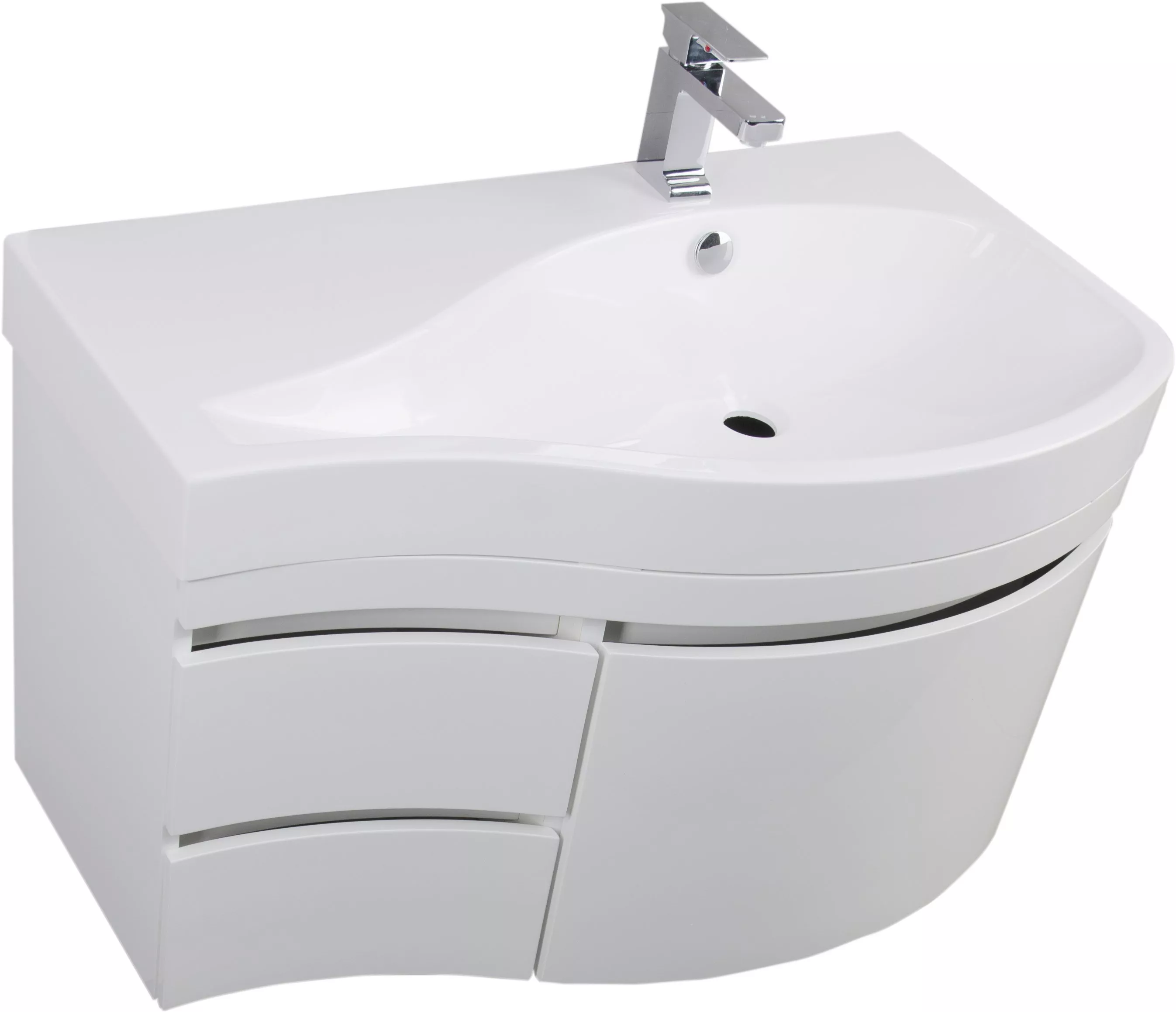 

Тумба для комплекта Aquanet Сопрано 1-95 белая с ящиком R