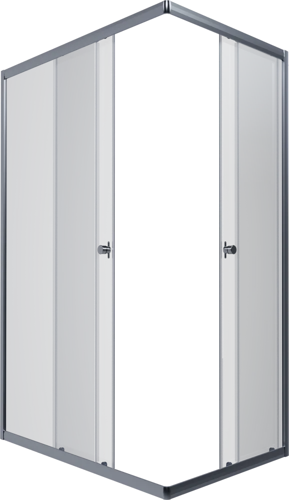 Прямоугольные душевые углы Душевой уголок Triton Вента 120х80 профиль хром стекло прозрачное