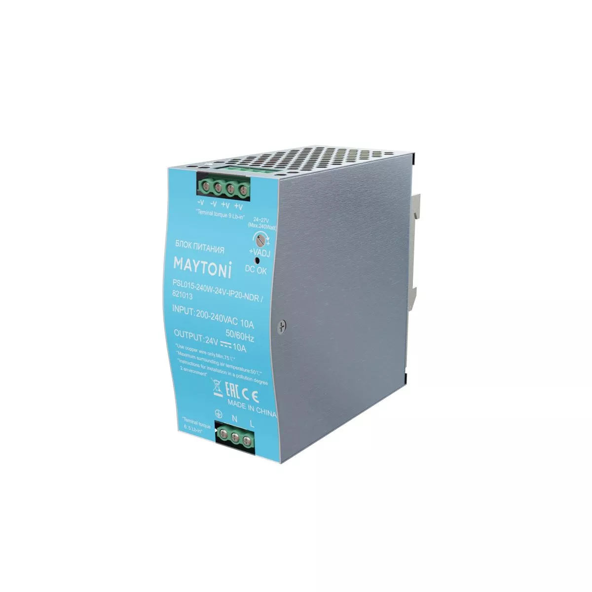 

Блок питания Maytoni PSL015 240Вт DC24В IP20 821013
