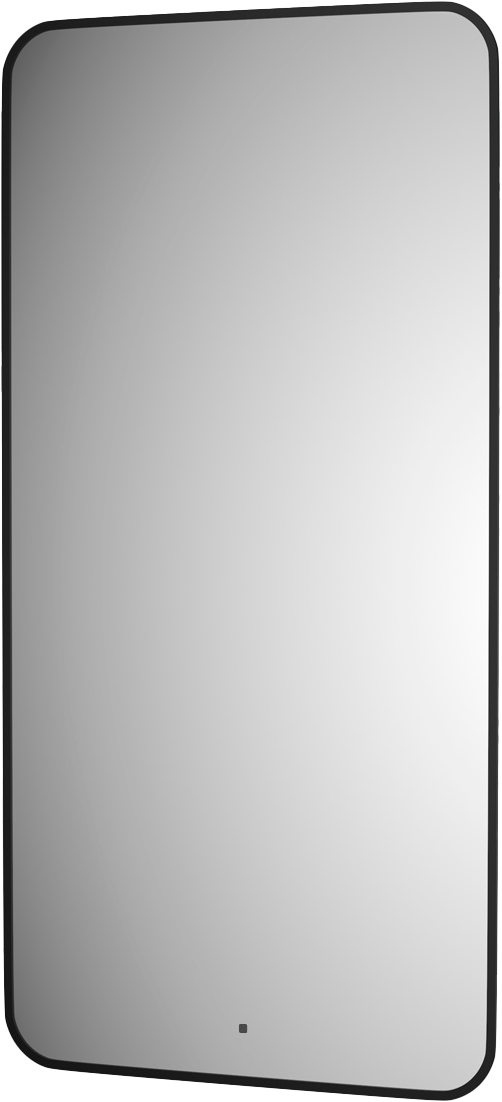

Зеркало Defesto Aura DF 2968R 60x120, с нейтральной подсветкой, инфракрасный выключатель, черное
