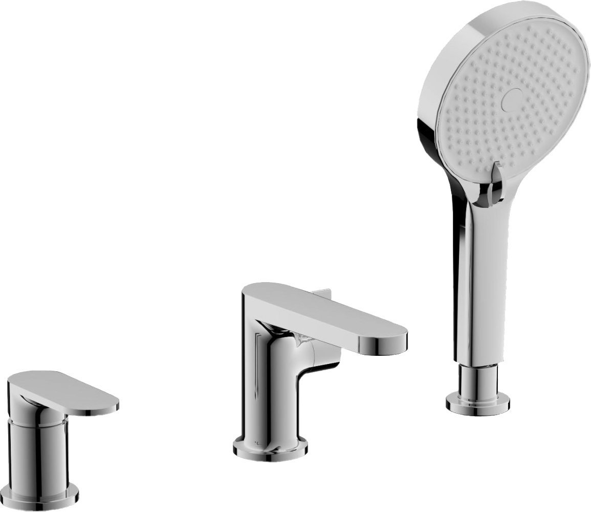 

Смеситель на борт ванны BELZ B713 B66713 хром