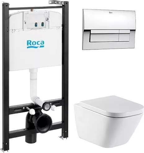 

Комплект Roca Gap 893104100 подвесной унитаз + инсталляция + кнопка