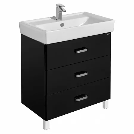 

Тумба с раковиной напольная Aquaton Америна 80 М черный