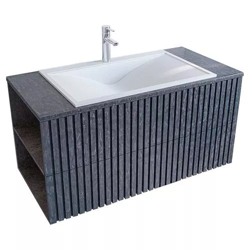 

Тумба под раковину подвесная Stella Polar Дэрри 100 серый