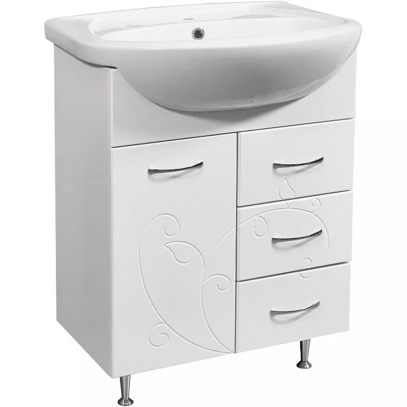 

Тумба под раковину подвесная Stella Polar Фантазия 65 белая