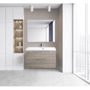 

Комплект мебели BelBagno Vittoria 90 серый - коричневый