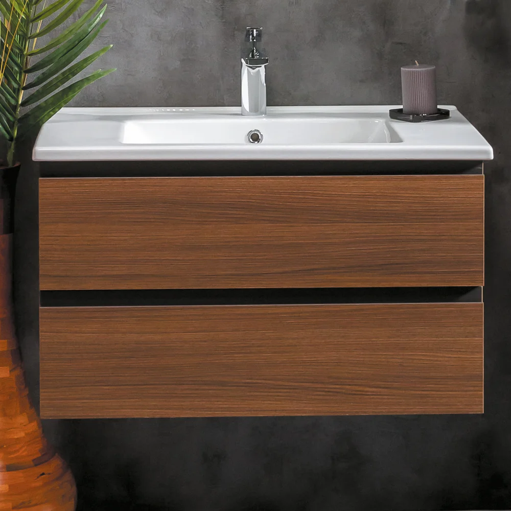 

Тумба под раковину Armadi Art Capolda 85 dark wood