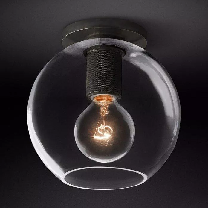 

Потолочный светильник Imperium Loft RH Utilitaire Globe Shade Flushmount 123673-22
