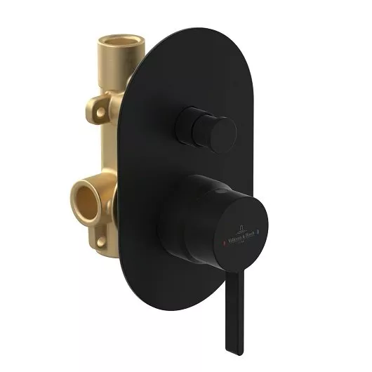 

Смеситель для ванны Villeroy & Boch Dawn TVS106004000K5 черный, матовый