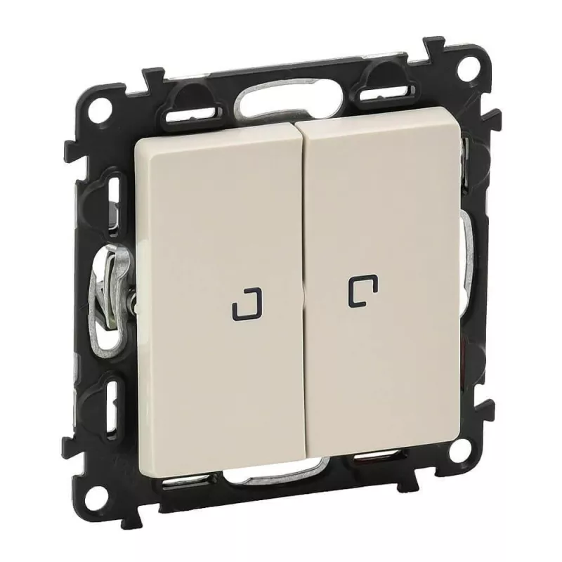 

Выключатель двухклавишный Legrand Valena Life 10A 250V с подсветкой слоновая кость 752528