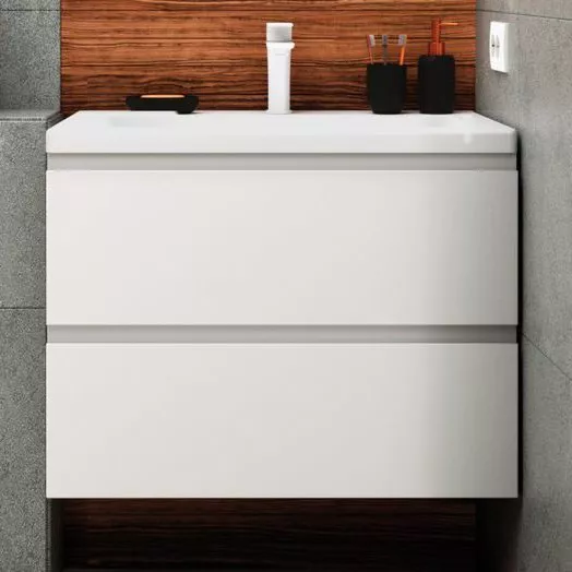 

Тумба с раковиной подвесная Art&Max Bianchi 75 белая матовая