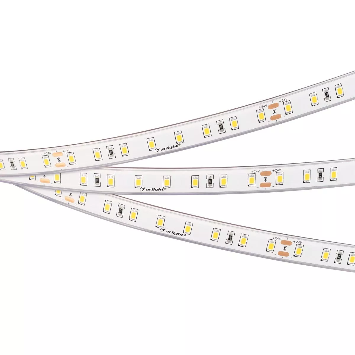 

Светодиодная герметичная лента Arlight RTW-PS-A80-12mm 24V Warm2400 (4.8 W/m, IP67, TWP100, 5m) 053506