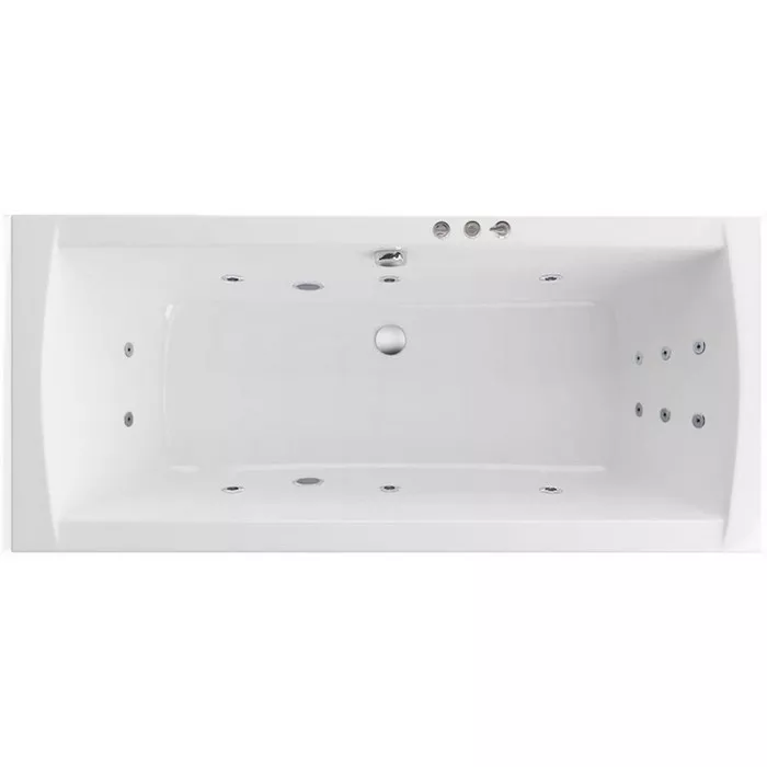 

Ванна акриловая Excellent Aquaria Lux Smart 180х80 с гидромассажем белый - хром