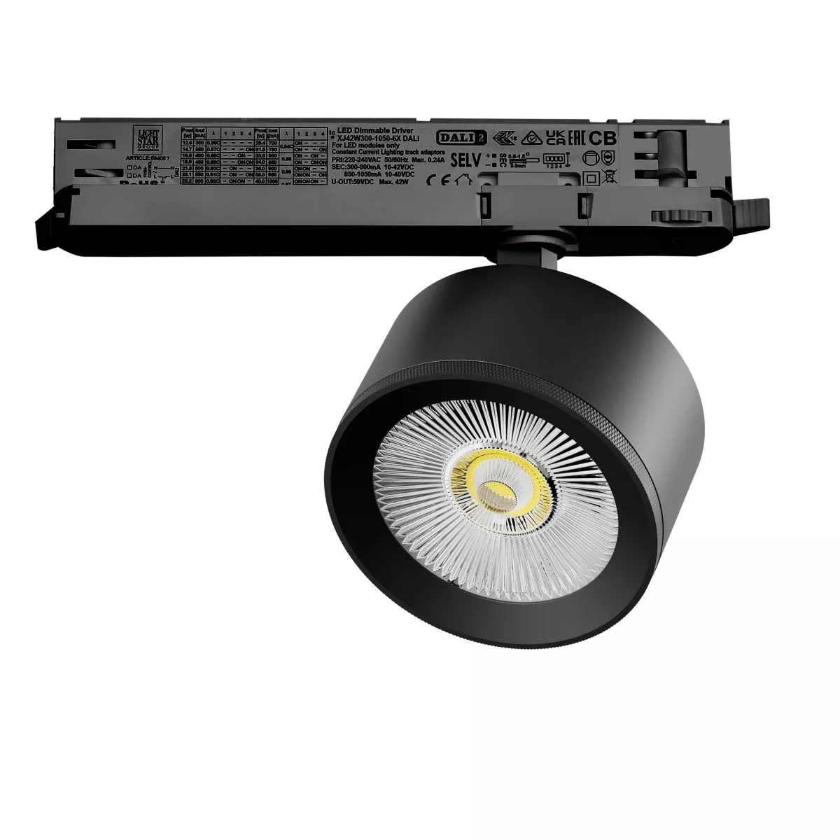 

Трековый трехфазный светильник Quattro LED с управлением DALI Lightstar Alta Pro A5537DALI