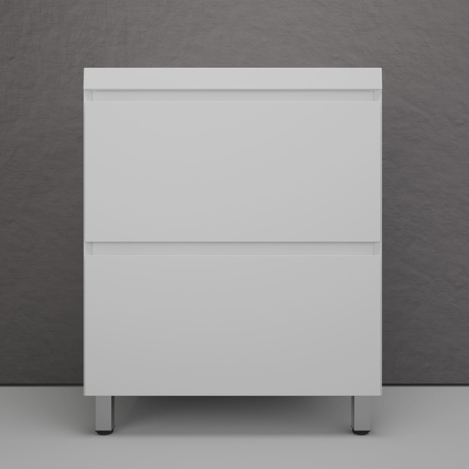 

Тумба напольная "Манхэттен 70" ЭМАЛЬ, под раковину ASTI, 2 ящика, PLUS, белый