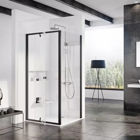 

Боковая стенка Ravak PPS-90 Transparent, профиль черный