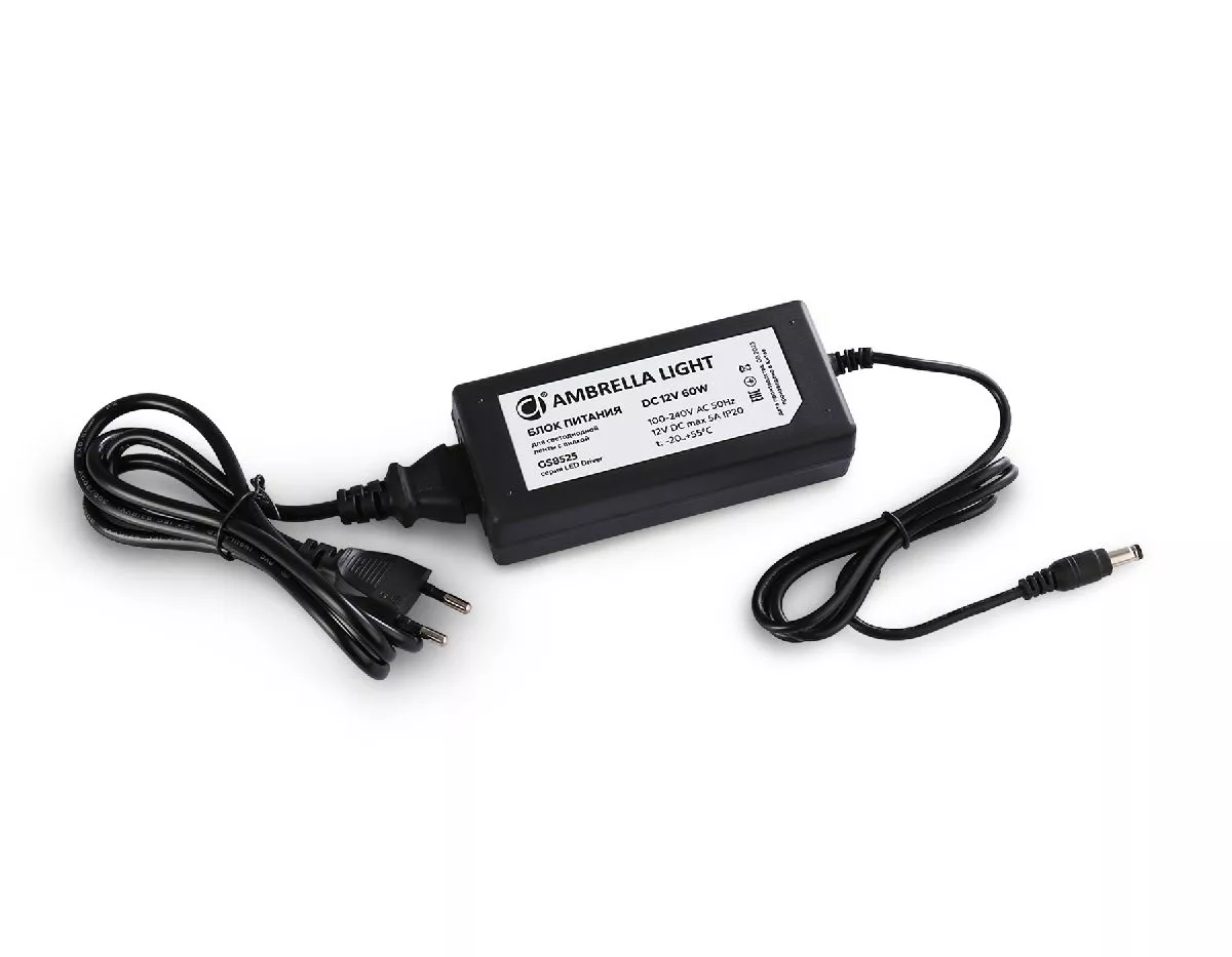 

Блок питания Ambrella Light LED Driver 12V 60Вт AC100-240 5A IP20 GS8525