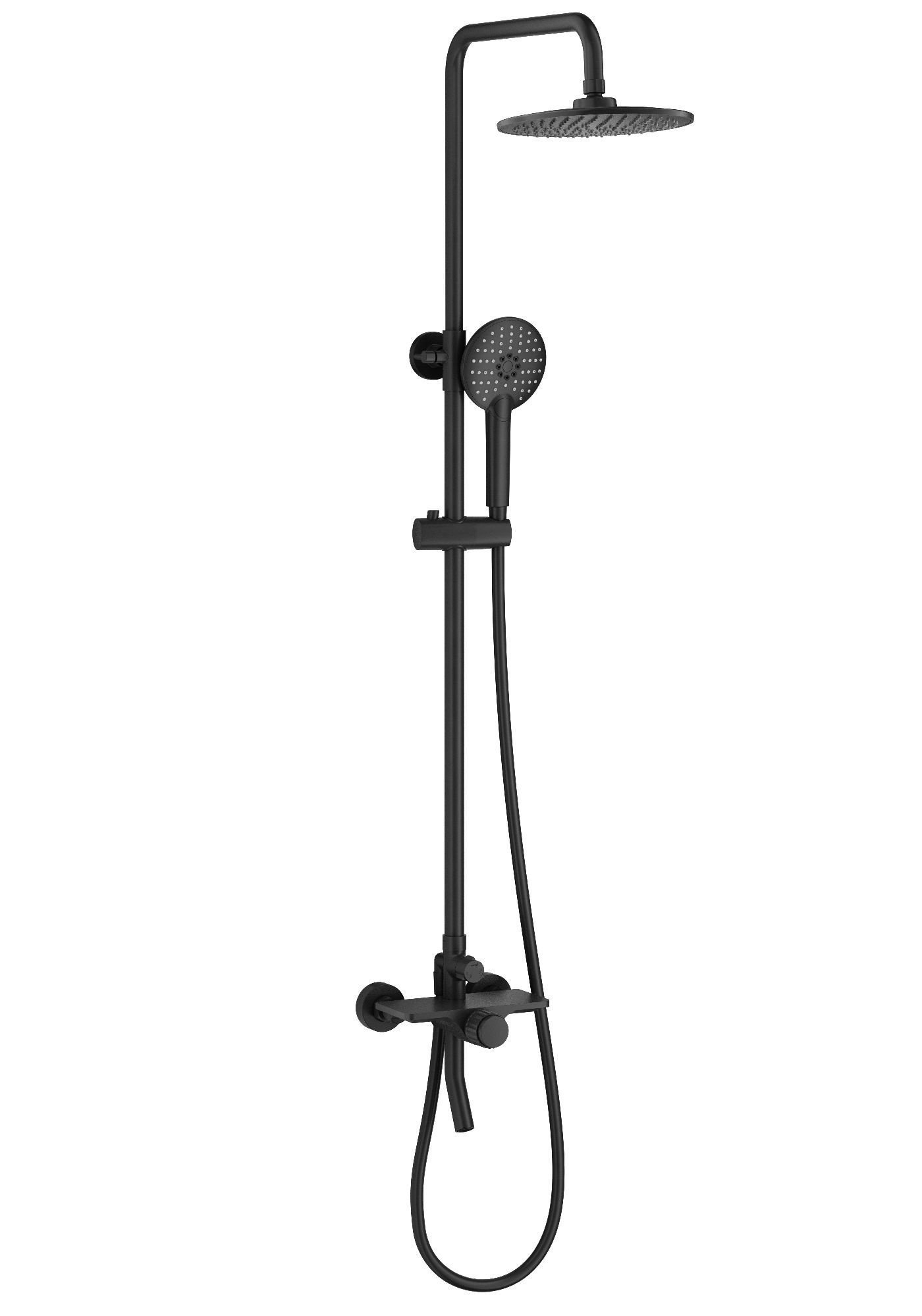 

Душевая стойка Wonzon & Woghand WW-N3S962-MB матовая черная