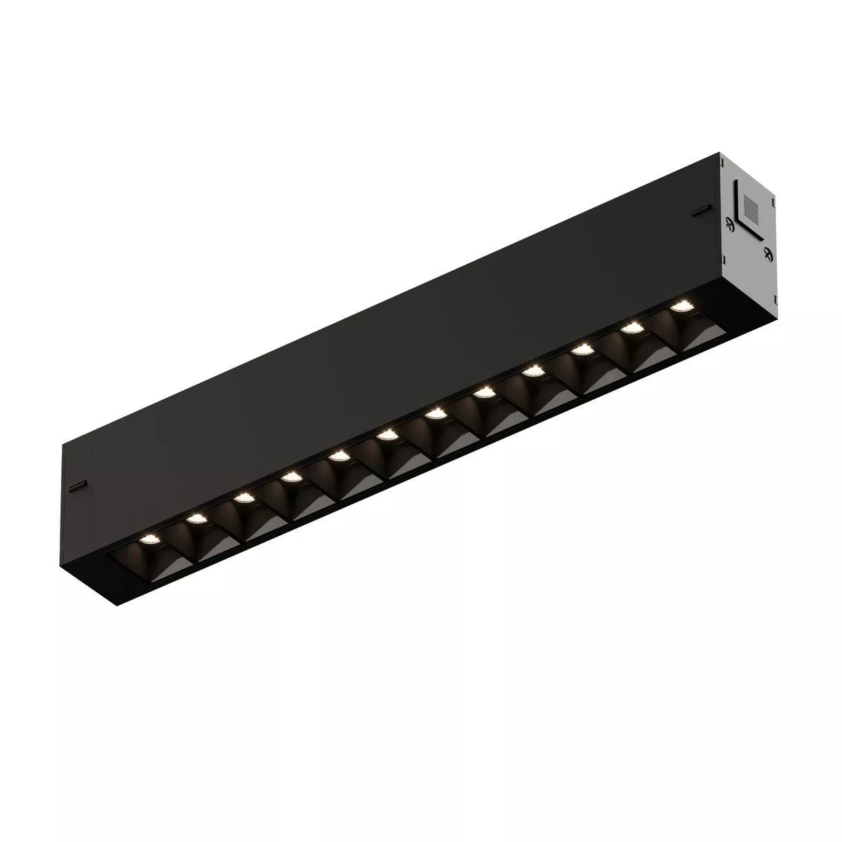 Трековые светильники  Santehnika Room Трековый светодиодный светильник Denkirs Simple Grill DK8201-BK