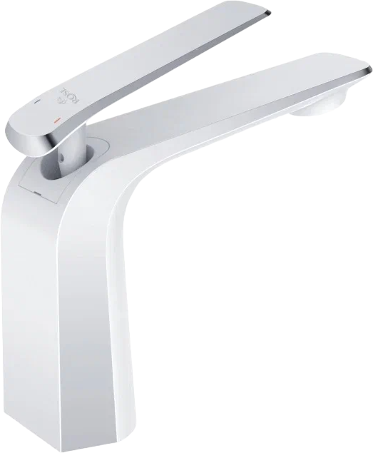 

Смеситель для раковины Rose R1301F белый, хром