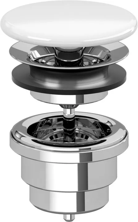 

Донный клапан для раковины Villeroy & Boch 68080001 альпийский белый