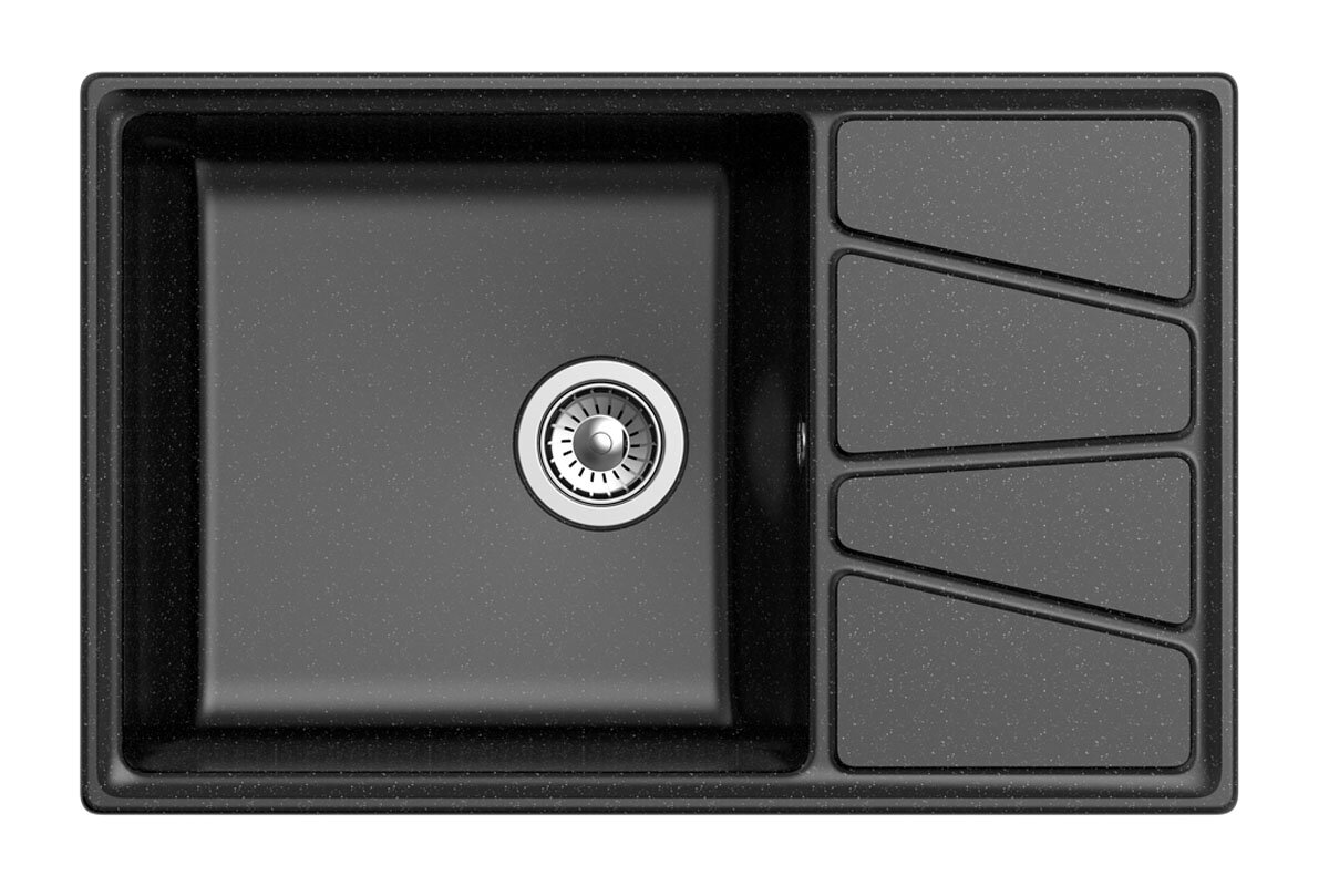 Кухонная мойка GranFest VERTEX 780L, черный
