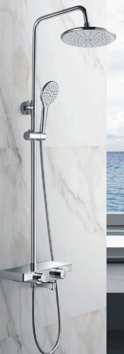 Купить Тропическая, душевая система RUSH со смесителем для ванны, фикс. излив, хром (ST4235-50)