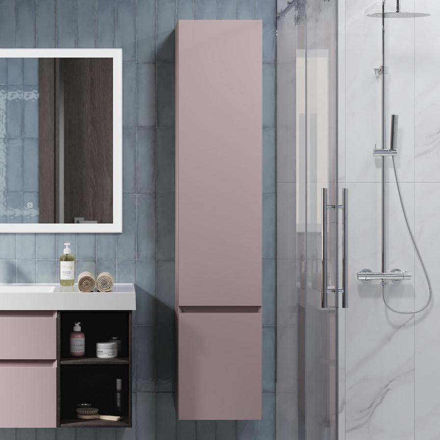 

Шкаф пенал для ванной KERAMA MARAZZI Cubo 165 L мальва матовый