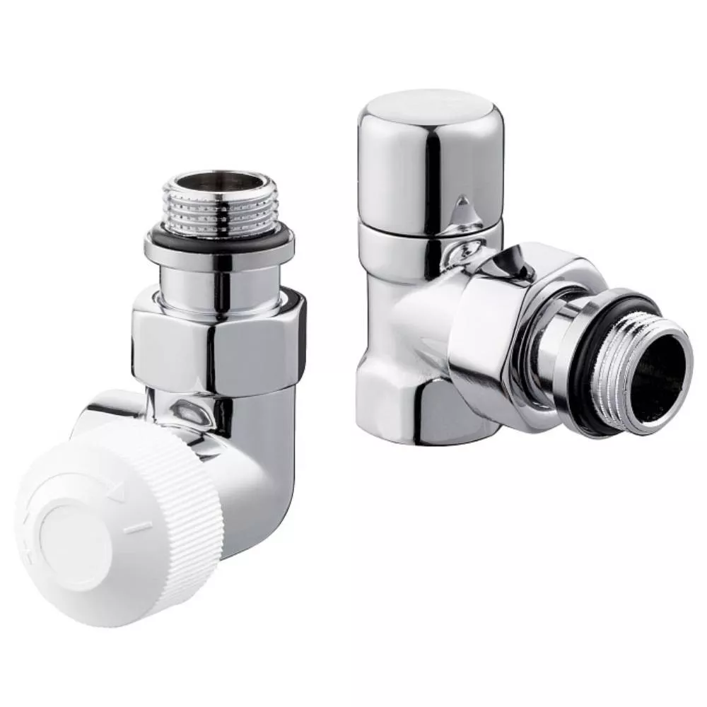 

Набор термостатический для радиатора трехосевой Royal Thermo Design 1/2М30х1,5 (Хром)